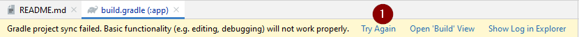 Gradle Sync Non Riuscita