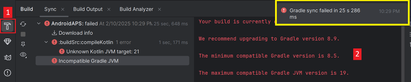 Gradle Fallito