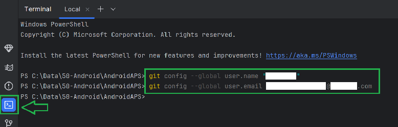 Correzione di identificazione di Git