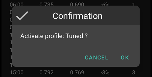 Attivazione profilo Autotune