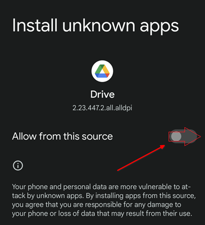 Security Notice Google Drive