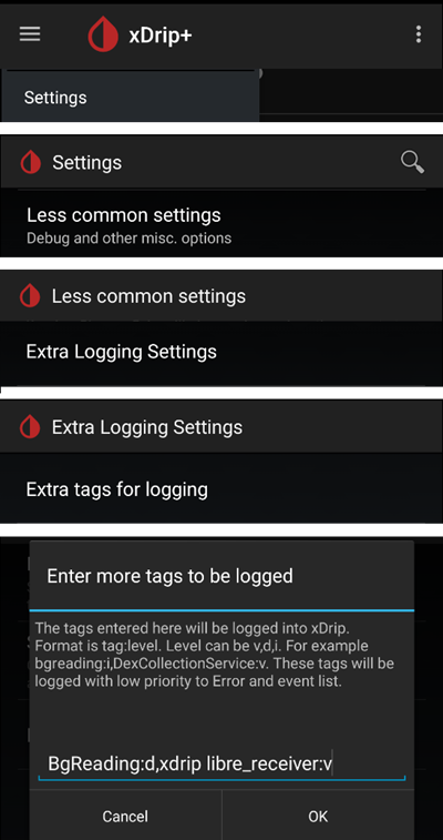 xDrip+ LibreLink log