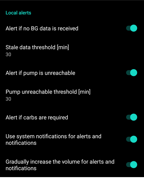 Local alerts