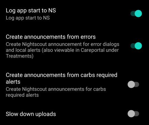 NS Client advanced settings