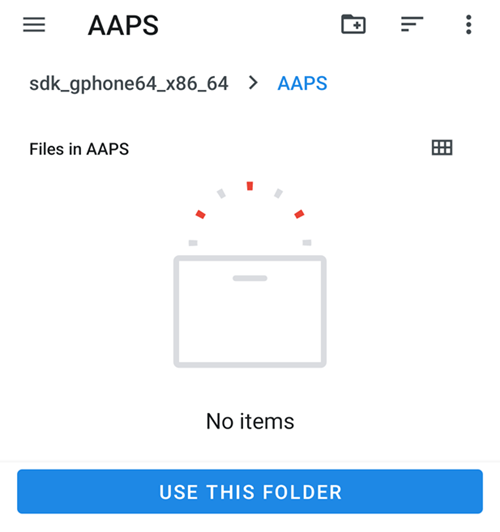 Select folder