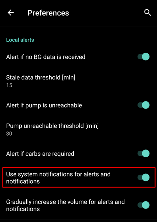 Use system notifications for alerts and notifications