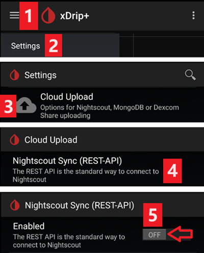 xDrip+ Impostazioni base 1