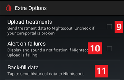 xDrip+ Impostazioni base 3