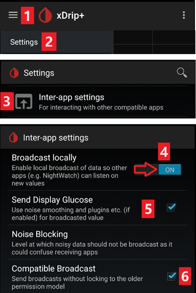 xDrip+ Impostazioni base 4