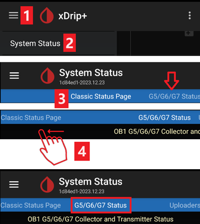 xDrip+ Stato del sistema