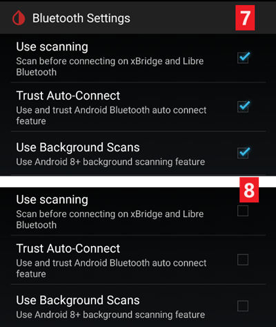 xDrip+ Libre Impostazioni Bluetooth 2