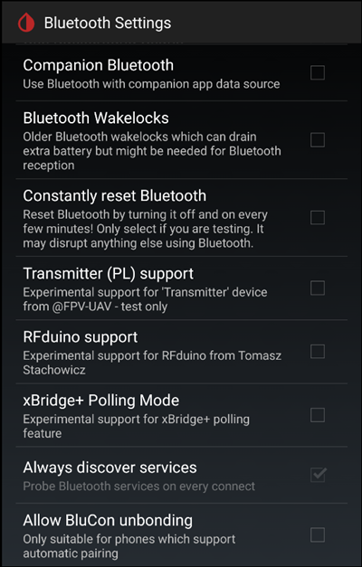 xDrip+ Libre Impostazioni Bluetooth 3